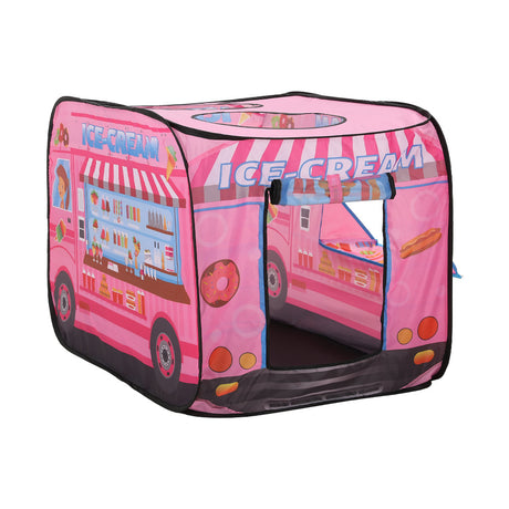 Ice Cream Truck-Themed Play Tent with 2 Top Openings