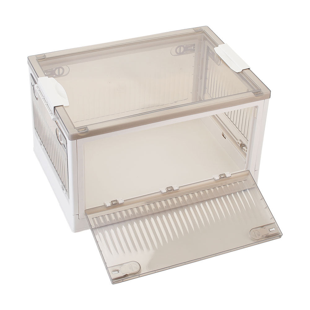 Medium Transparent Folding Storage Box with Wheels