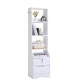 4 Layer Extra Tall Nightstand with 2 Storage Drawers