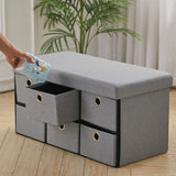 Fabric Storage Cubes Organizer with Drawers Multi use