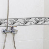 PVC Silver Grey Prepasted Wallpaper Border Roll