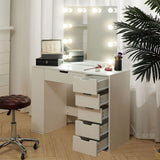 Hollywood Dressing Table with LED Lighted Mirror