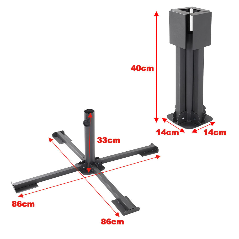 Portable Foldable Parasol Base Patio Umbrella Stand