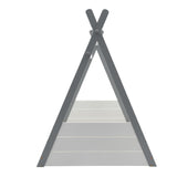 Triangular Frame Kid beds Floor Bed,White and Grey