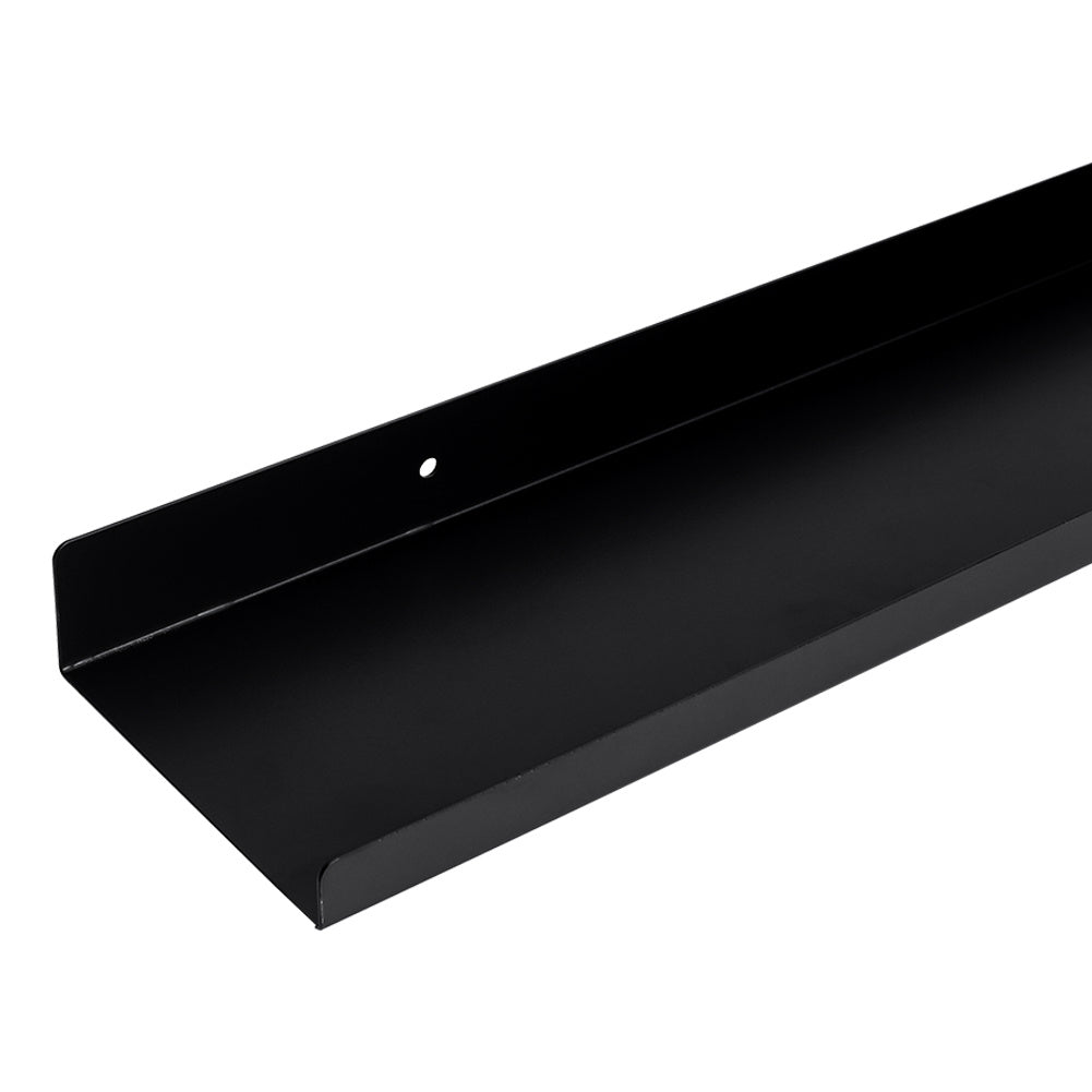 Black Modern L Shaped Wall Floating Shelf