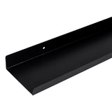 Black Modern L Shaped Wall Floating Shelf