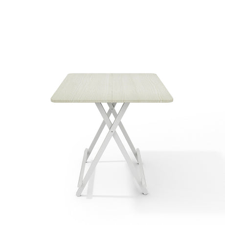 White 70x70cm Folding Wooden Dining Table