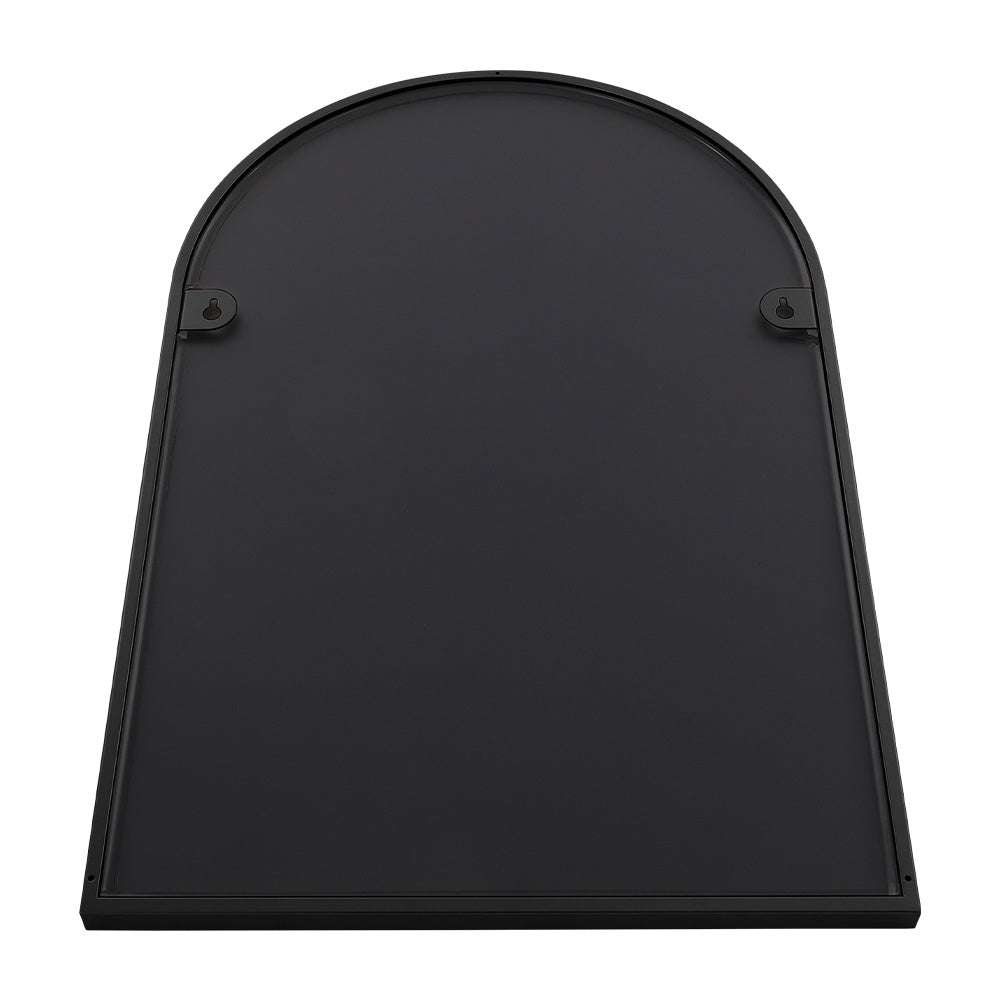 Black Arch Shape Metal Framed Wall Mirror Decorative