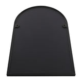 Black Arch Shape Metal Framed Wall Mirror Decorative