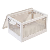 Medium Transparent Folding Storage Box with Wheels