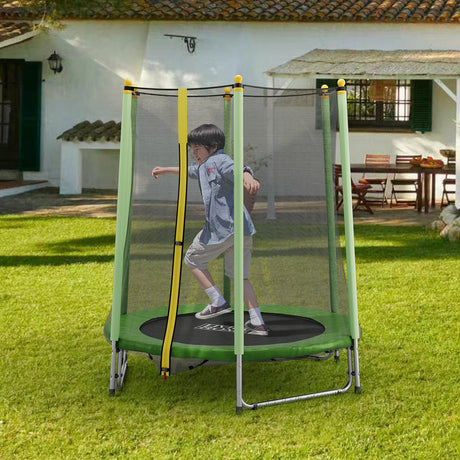 160cm H Outdoor Trampoline, with High Enclosure Net