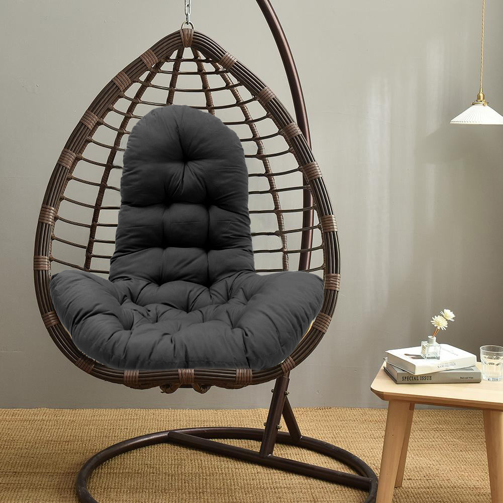 Hanging Egg Chair Thick Cushion Swing Chair Pad, Black