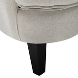 Bread Buttoned Armchair with Double Thick Cushion, Beige