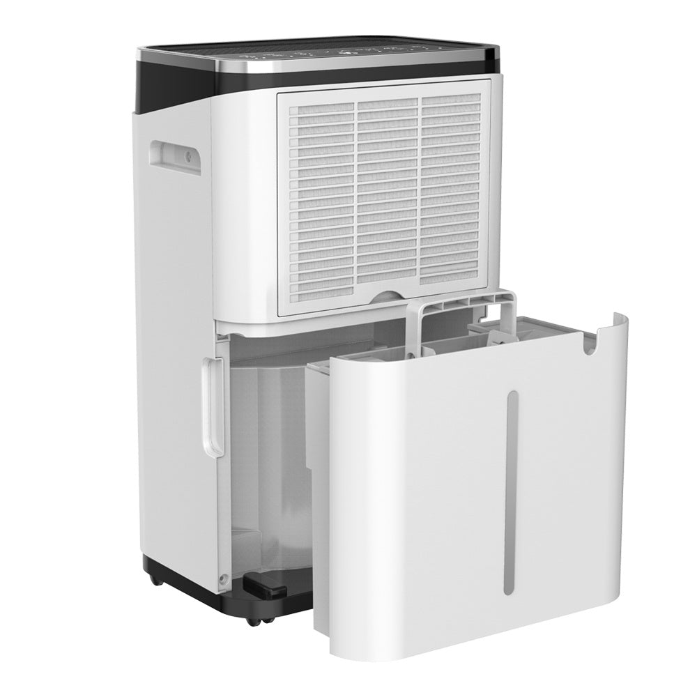 White 20L Dehumidifier with Wheels and WiFi