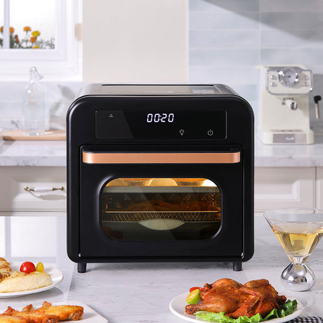 15L Smart Air Fryer Toaster Oven,Black