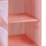 Pink 4 Tier Closet Hanging Organizer