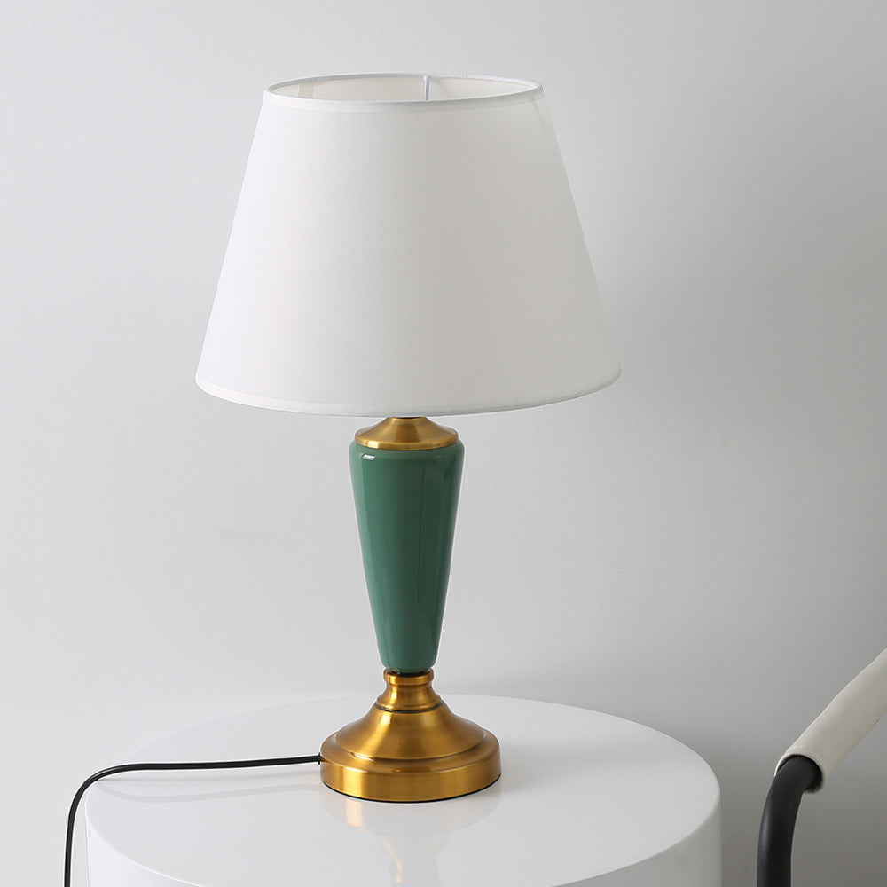 Green 55cm Ceramic Table Lamp Bedside Lamp