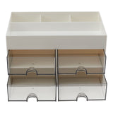 Desktop Stationery Storage Organizer with 4 Drawers