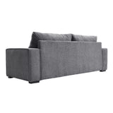 2.3m W Grey Modern Comfortable Living Room 3 Seater Sofa