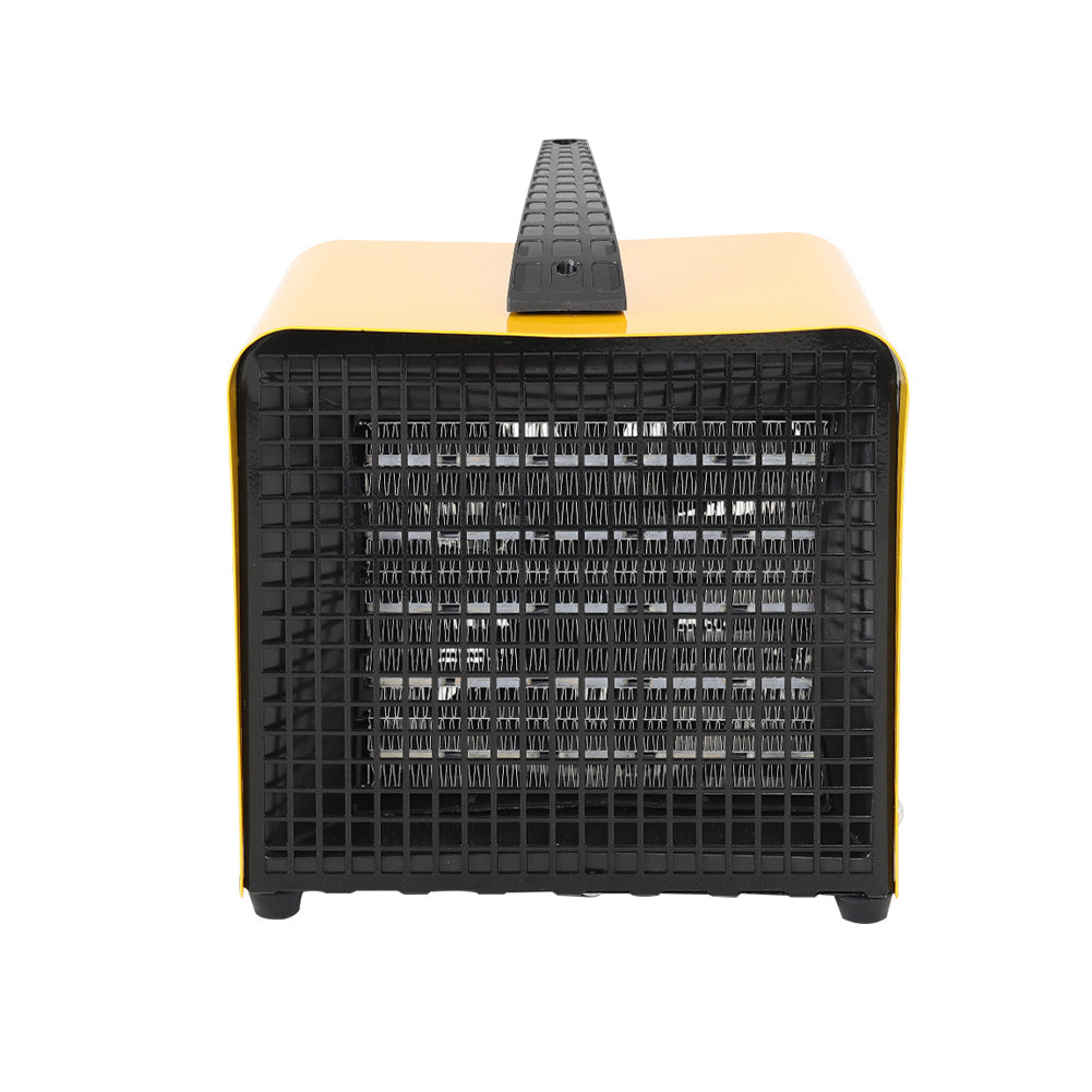 Yellow 2KW Portable Electric Garage Workshop Air Heater