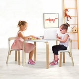 Poplar Toddler Play Table and Chair Set