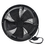 Black 14 inch Ventilation Exhaust Axial Fan