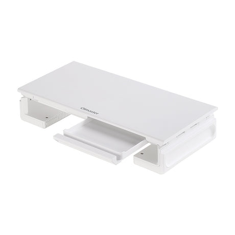 White Adjustable Multi-Functional Computer Monitor Stand