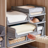 Small Folding Wardrobe Storage Box Drawer Organizer