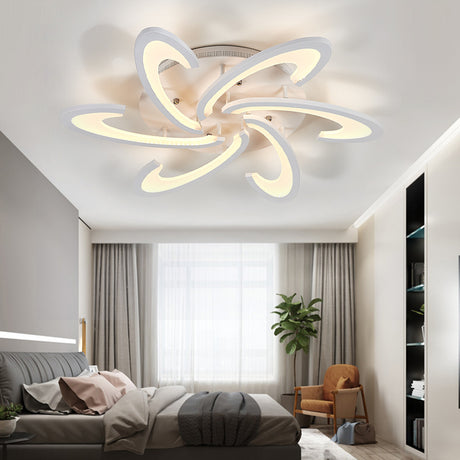 White 73cm Special Design LED Ceiling Light, Dimmable Light