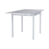 White 140cm W Expandable Rectangular Wooden Dining Table