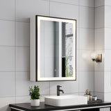 LED Bathroom Mirror Cabinet Single Door Fog Free