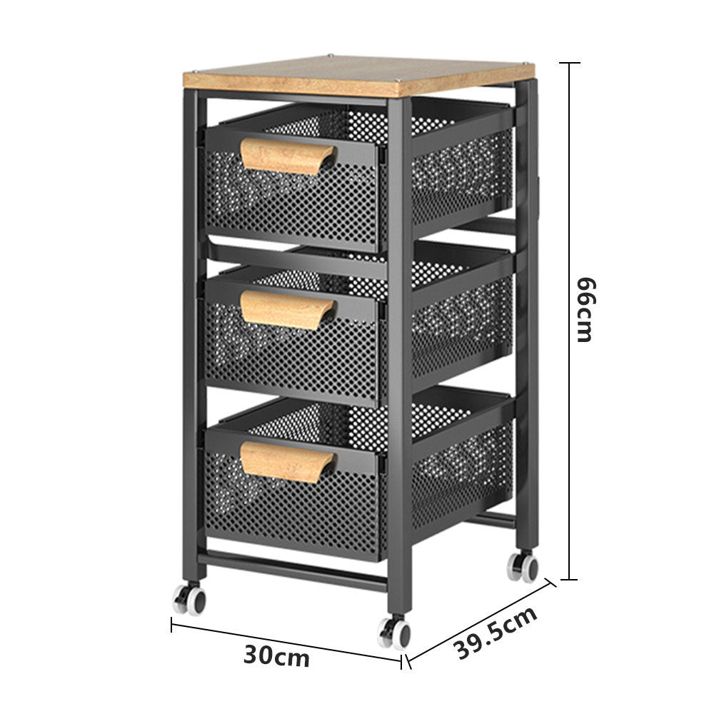 3 Tier Pull Out Storage Rack for Kitchen