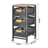 3 Tier Pull Out Storage Rack for Kitchen