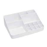 White Plastic Makeup Organizer with 20 Compartments