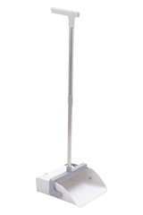 White Rotatable Folding Broom and Dustpan Set