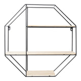 Octagonal Metal Floating Wall Display Shelf