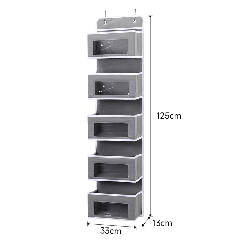 5-Tier Door Cabinet Non Woven Fabric Hanging Organizer