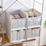 Plastic Stackable Clothes Storage Basket Drawer Organizer