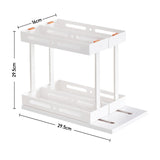 2 Tier Rotating Pull out Storage Shelf for Kitchen