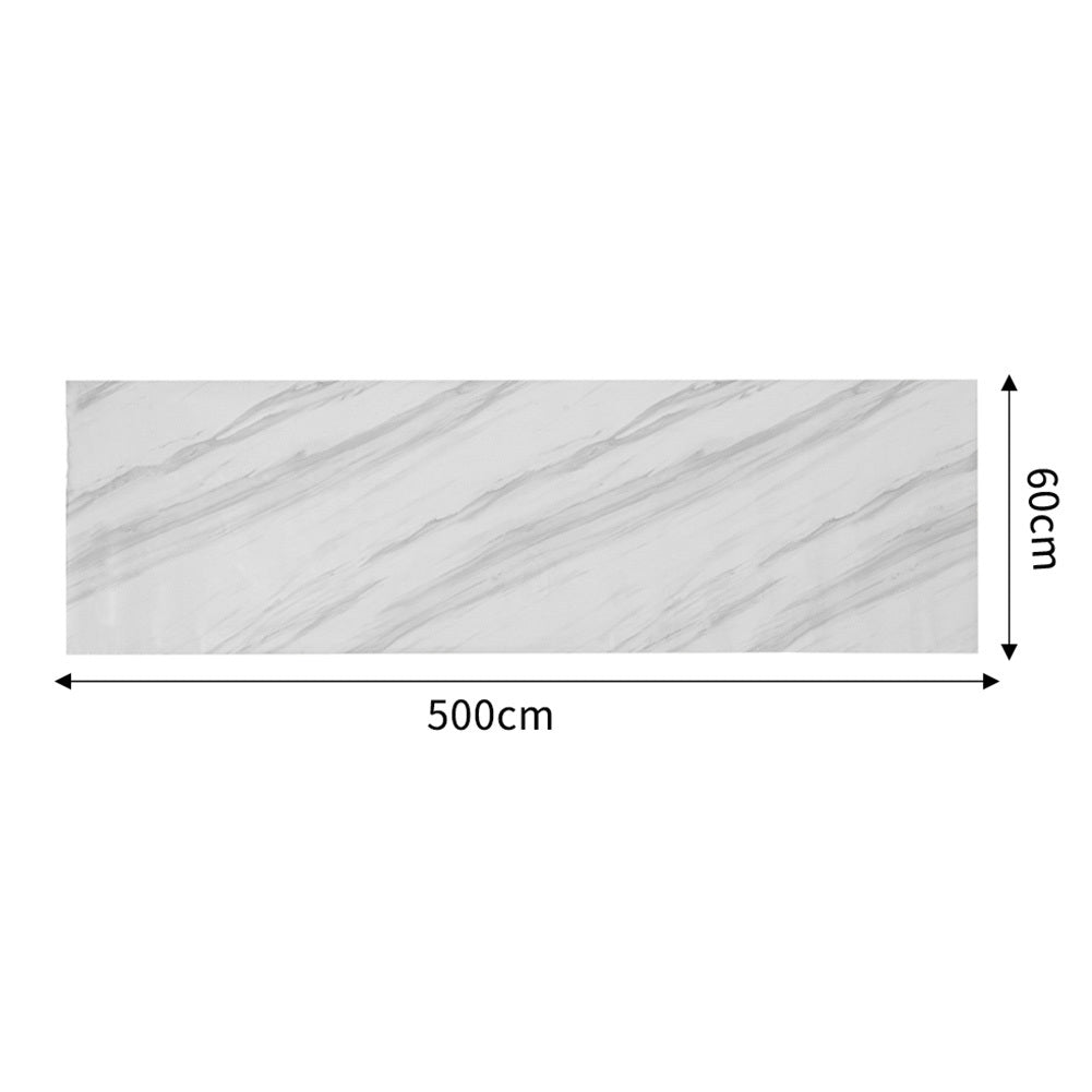 500CM Marble Kitchen Waterproof Oilproof Self Adhesive Wall Paper for Countertop