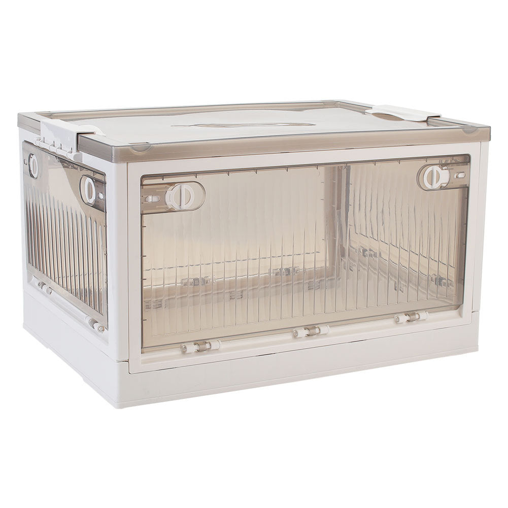 Medium Transparent Folding Storage Box with Wheels