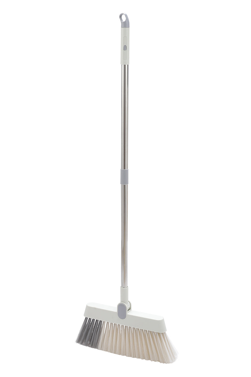 White Rotatable Folding Broom and Dustpan Set