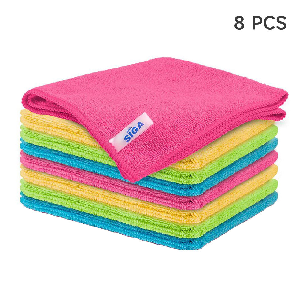 8PCS Kitchen Microfibers Cotton Dishcloth