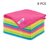 8PCS Kitchen Microfibers Cotton Dishcloth