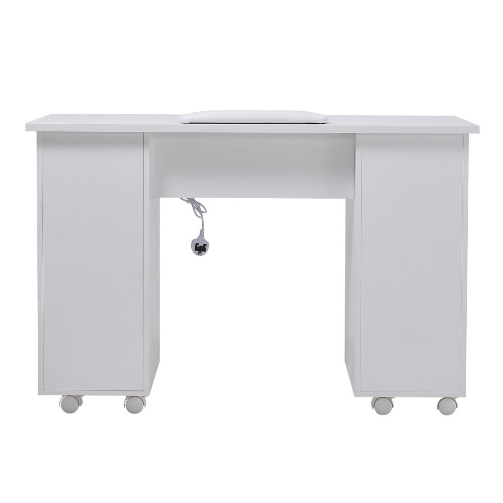 White Manicure Table with Electric Dust Extractor