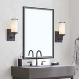 Black 60cm Rectangular Anti Fog Bathroom Vanity Mirror Touch Sensor