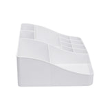 White Plastic Makeup Organizer with 20 Compartments