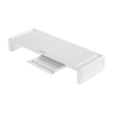 White Adjustable Multi-Functional Computer Monitor Stand