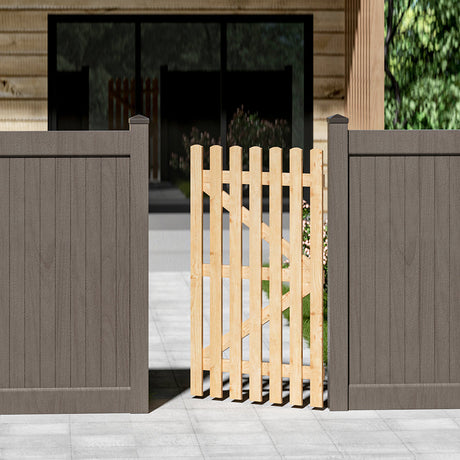150cm Garden Wood Fence Gate with Latch