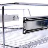 Set of 2 Pull Out Wire Basket Kitchen Cabinet Larder Organizer Cupboard Drawer, 50CM